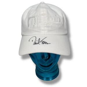 David Toms Autographed Hat Men’s White Signed Golf Strapback Lincoln‎ Financial